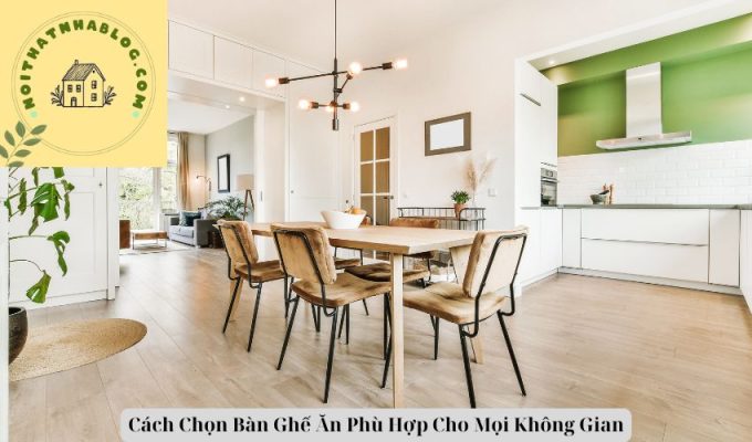 Cách Chọn Bàn Ghế Ăn Phù Hợp Cho Mọi Không Gian